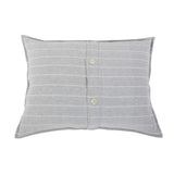 Soft and relaxed, the Henley is heavyweight cotton with a finely hand loomed texture and a thin interwoven stripe pattern. It creates a clean and casual look for your bedroom.  Made of 100% heavyweight cotton, featuring shell-button closures. Amethyst Home provides interior design, new home construction design consulting, vintage area rugs, and lighting in the Omaha metro area.