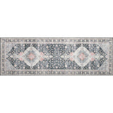 Featuring Skye Charcoal/Multi Rug by Loloi at Amethyst Home. The Skye Charcoal/Multi area rug from Loloi captures the spirit of a one-of-a-kind vintage or antique area rug. You will love this rug because the rug is: 

Perfect for families with kids and pets
Very easy to clean and maintain
Comes in big area rug sizes and as cute kitchen and hallway runners
Loo.  Amethyst Home provides interior design, new home construction design consulting, vintage area rugs, and lighting in the Boston metro area.