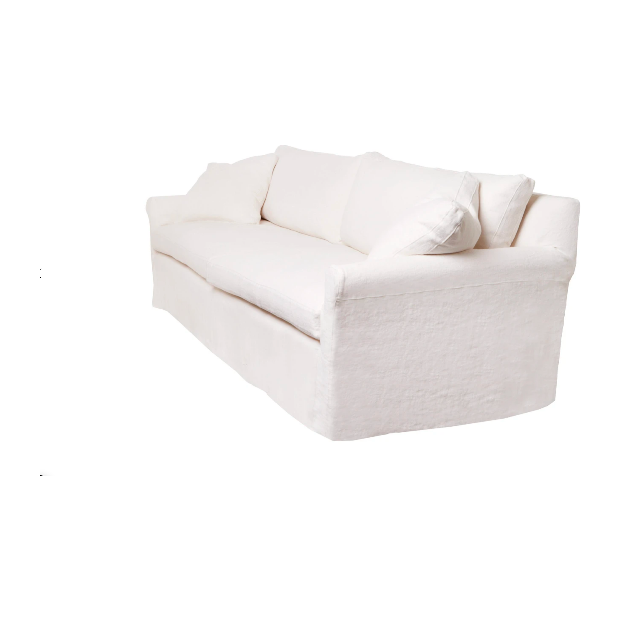 This is not your traditional roll-arm sofa. The Beverly Sofa from Cisco Brothers has a scaled-down roll arm for a more subtle style, allowing it to fit comfortably with any living room ensemble.  Priced in grade J fabric Brevard Ivory.