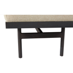 The Lincoln bench is an Amethyst favorite, crafted to perfection with a metal base and your choice of fabric.  Overall dimensions  60"w 18"d 17"h