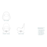 Designed for comfort and style, the Lutz Swivel Wing Occasional Chair from Verellen is bench-crafted with a sustainably harvested hardwood frame. It comes standard with:  Foam down tight seat cushion Standard welt on outside Double needle stitch detail Swivel pedestal