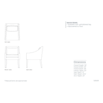 Elevate your dining space with this Jill Dining Chair by Verellen. Bench-crafted with a sustainably harvested hardwood frame in our North Carolina atelier, this chair comes standard with:  loose seat configuration double needle stitch detail loose notch bottom style kidney pillow exposed wood leg