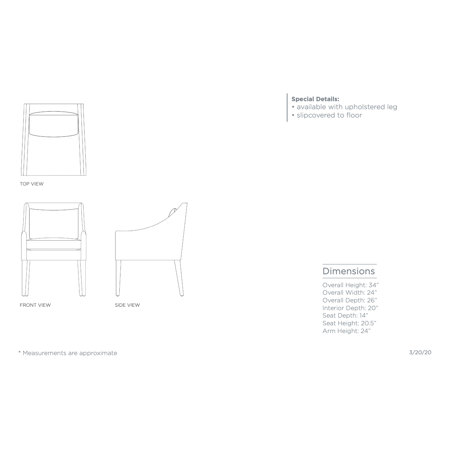 Elevate your dining space with this Jill Dining Chair by Verellen. Bench-crafted with a sustainably harvested hardwood frame in our North Carolina atelier, this chair comes standard with:  loose seat configuration double needle stitch detail loose notch bottom style kidney pillow exposed wood leg