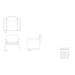 We love the geometric shape of this Oakley Lounge Chair by Verellen. Chic and comfy, this is bench-crafted with a sustainably harvested hardwood frame and comes standard with: Amethyst Home provides interior design, new home construction design consulting, vintage area rugs, and lighting in the Newport Beach metro area.