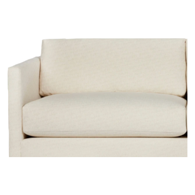 The Benedict Upholstered Sofa Family by Cisco Brothers is a modern design with clean lines and sleek metal legs in black rust. It has a fresh and functional aesthetic with no-sag support. As a small scale sofa, its ideal for apartment living and suitable for any occasion. Amethyst Home provides interior design, new home construction design consulting, vintage area rugs, and lighting in the Salt Lake City metro area.