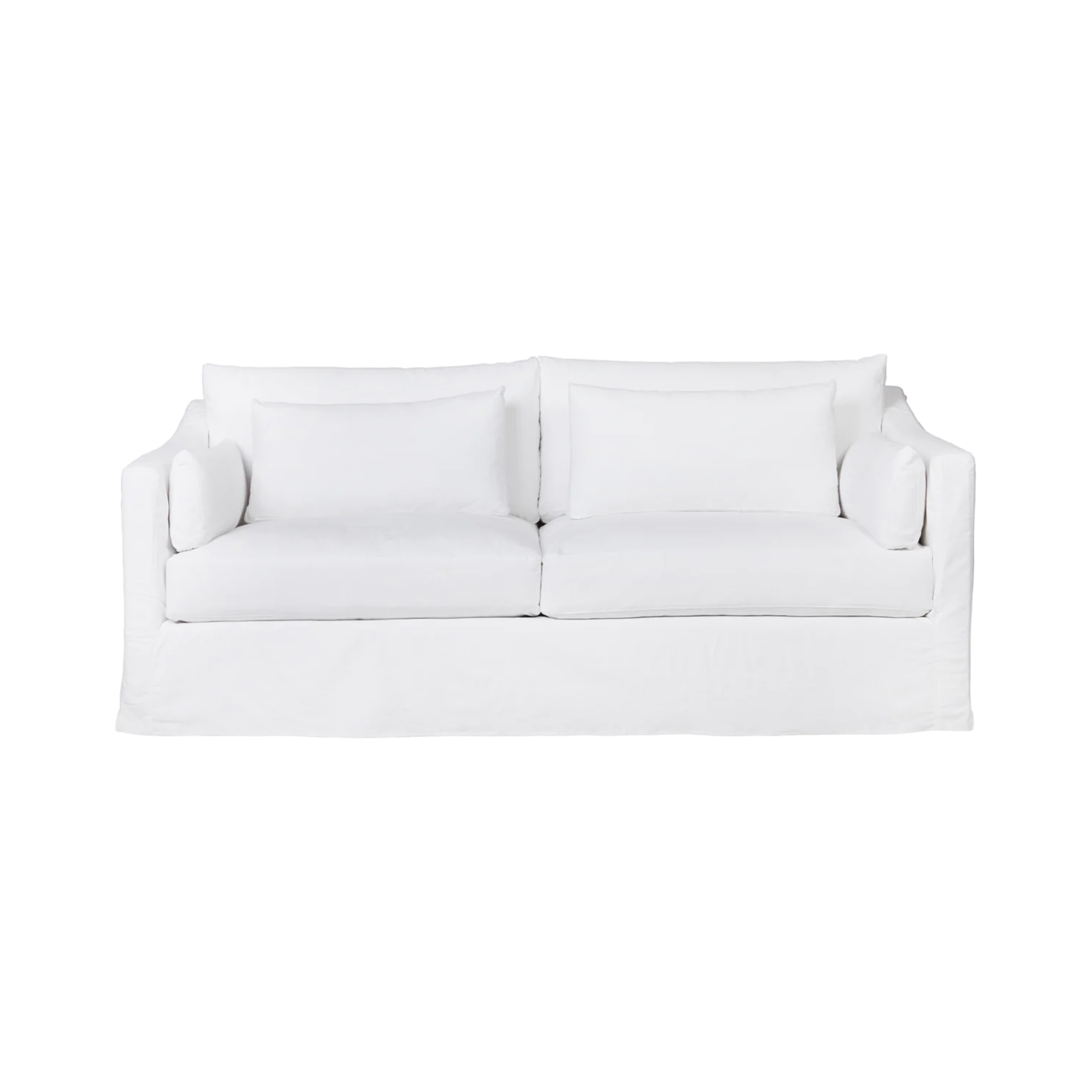 Soft as a cloud, the Rebecca Deluxe 84" Sofa - Essentials by Cisco Brothers is the perfect piece to complete your living room. It’s base is a FSC certified Maple hardwood frame. This sofa has a luxurious feather cloud fill with a foam core, bringing relaxation and ease into your home. Amethyst Home provides interior design, new home construction design consulting, vintage area rugs, and lighting in the Houston metro area.