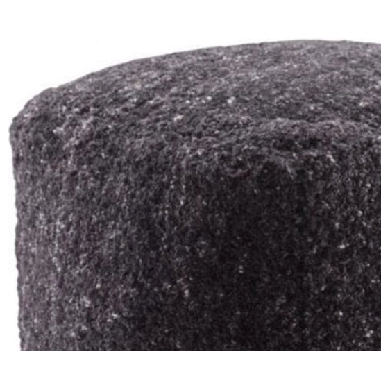 Vagabond Black and Speckled Ivory Pouf | please contact us for details!