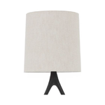 The Urbino Walnut Lamp is crafted from sustainably harvested hardwood by Verellen in North Carolina. The unique shape of the body paired with the oatmeal shade complements any room Amethyst Home provides interior design, new home construction design consulting, vintage area rugs, and lighting in the Winter Garden metro area.