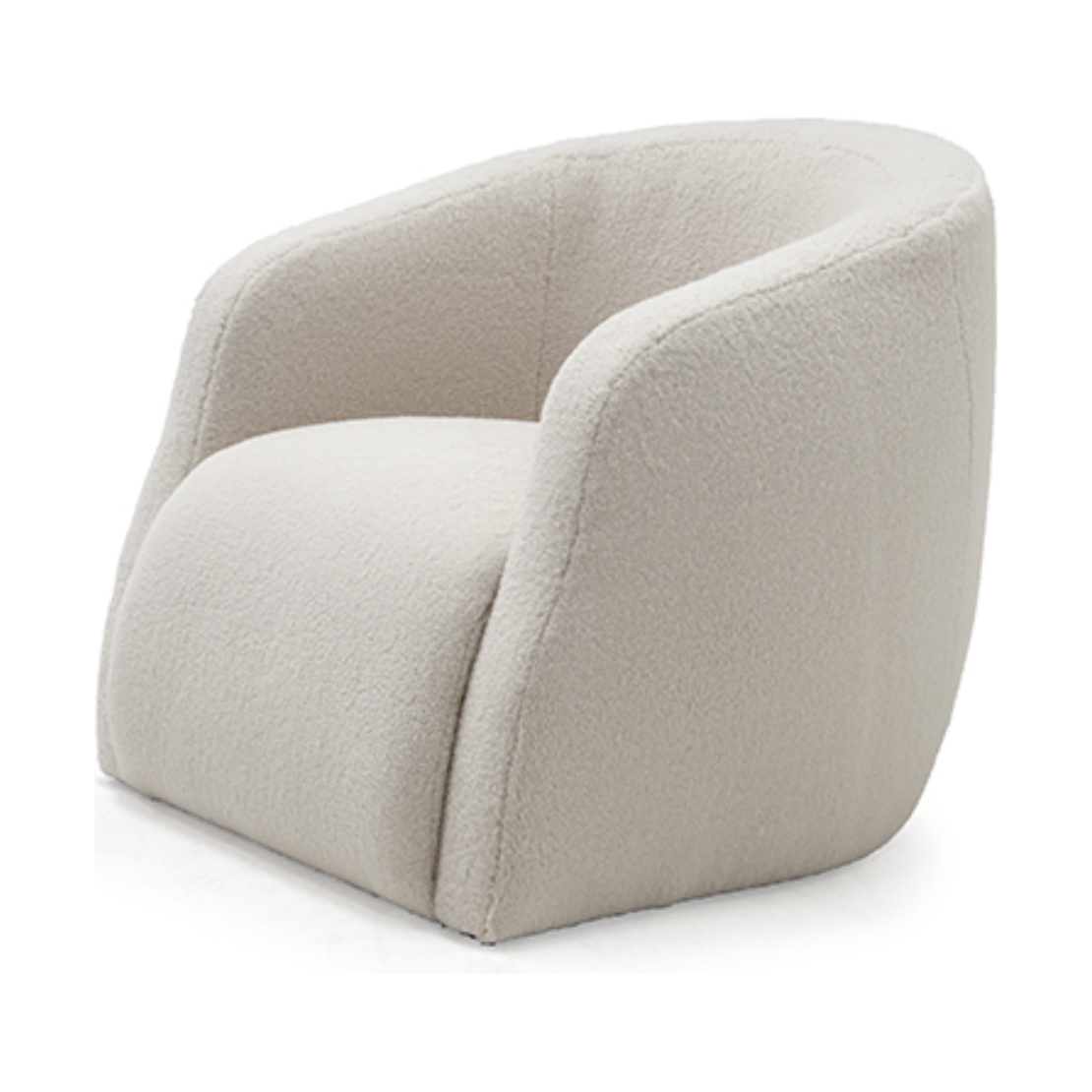 We love the comfortable way your arms just relax on the thoughtful curves of this Theo Club Chair by Verellen furniture!  As shown in our favorite "poodle cream" fabric.  A Verellen best-seller, the Theo Occasional Chair is bench-crafted with a sustainably harvested hardwood frame.  A firm, yet comfortable, tight seat available in a stationary club chair or as a swivel!