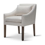 Jill Dining Chair - Amethyst Home • Overall Height: 34” • Overall Width: 23.5” • Seat Height: 18” • Exterior Depth: 26” • Seat Depth: 22”Elevate your dining space with this Jill Dining Chair by Verellen. Bench-crafted with a sustainably harvested hardwood frame in our North Carolina atelier, this chair comes standard with:  loose seat configuration double needle stitch detail loose notch bottom style kidney pillow exposed wood leg
