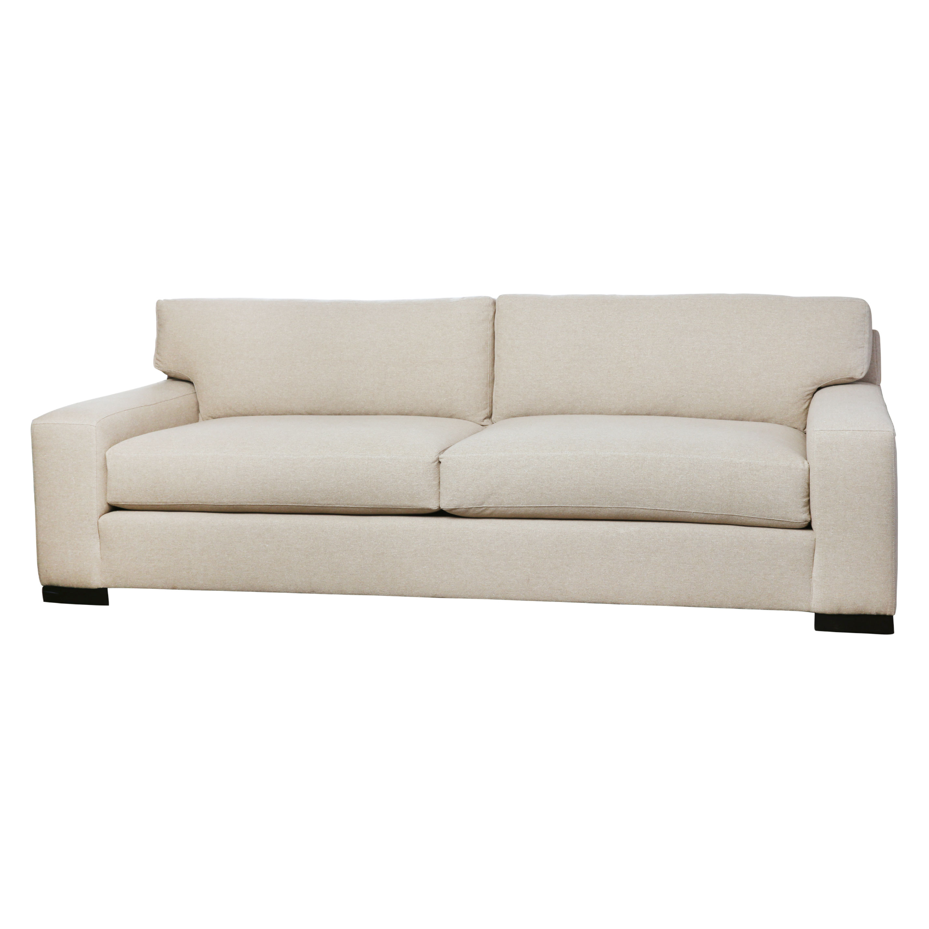 This Loft sofa is a shop favorite -- simply beautiful and so comfortable for the modern family!  Enjoy this sofa upholstered or slipcovered.  Down filled back cushions are a breeze to fluff and reshape. 84"w x 29"h x 40"d Seat Space: 66"w x 25"d x 20"h