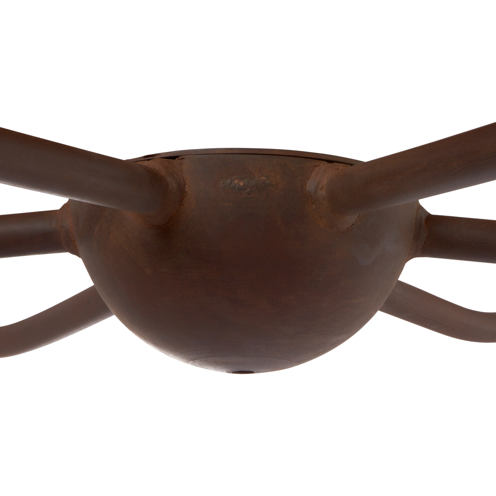 Add unique and modern lighting to a room with this Spider Chandelier from Cisco Brothers. The curved arms add beautiful sight lines to the fixture and plenty of light. This light fixture sets any room apart and comes available in either a "rust" or "flat black" finish in three different sizes.