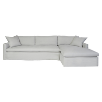Featuring Louis 2 Piece Sectional - Custom by Cisco Brothers at Amethyst Home. A modern, tailored sofa made with the right stuff -- the Louis 2 Piece Sectional by Cisco Brothers is a classic, updated silhouette that is stunning and comfortable. 
Overall: 121"w 68"d 31"hOverall Sitting Space: 81"w 54.5"dOne Arm Sofa: 80"w x 40"d x 31"h - Sitting Space: 65.5.  Amethyst Home provides interior design, new home construction design consulting, vintage area rugs, and lighting in the Nashville metro area.