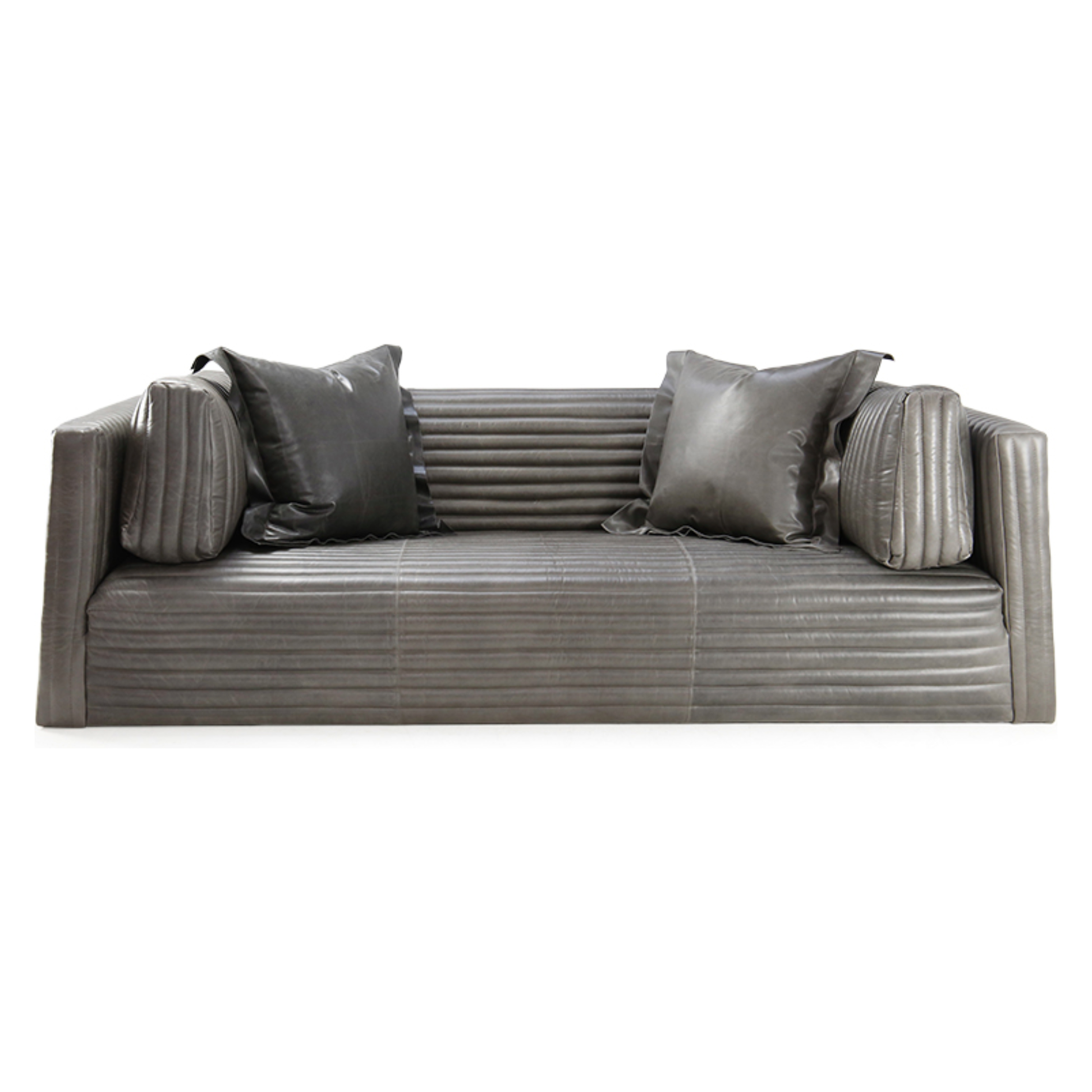 Bench-crafted with a sustainably harvested hardwood frame in our North Carolina atelier, our Clemence Sofa Family comes with the following:  • Foam and Fiber Seat Construction • Tight Seat • Tight Back with Springs • Double Needle • Quilted Detail Only Available in Leather • Upholstered only • Knife Edge Toss • Tapered Arm Pillows • Sits on Glides • Available as a Sectional Without Quilting Only