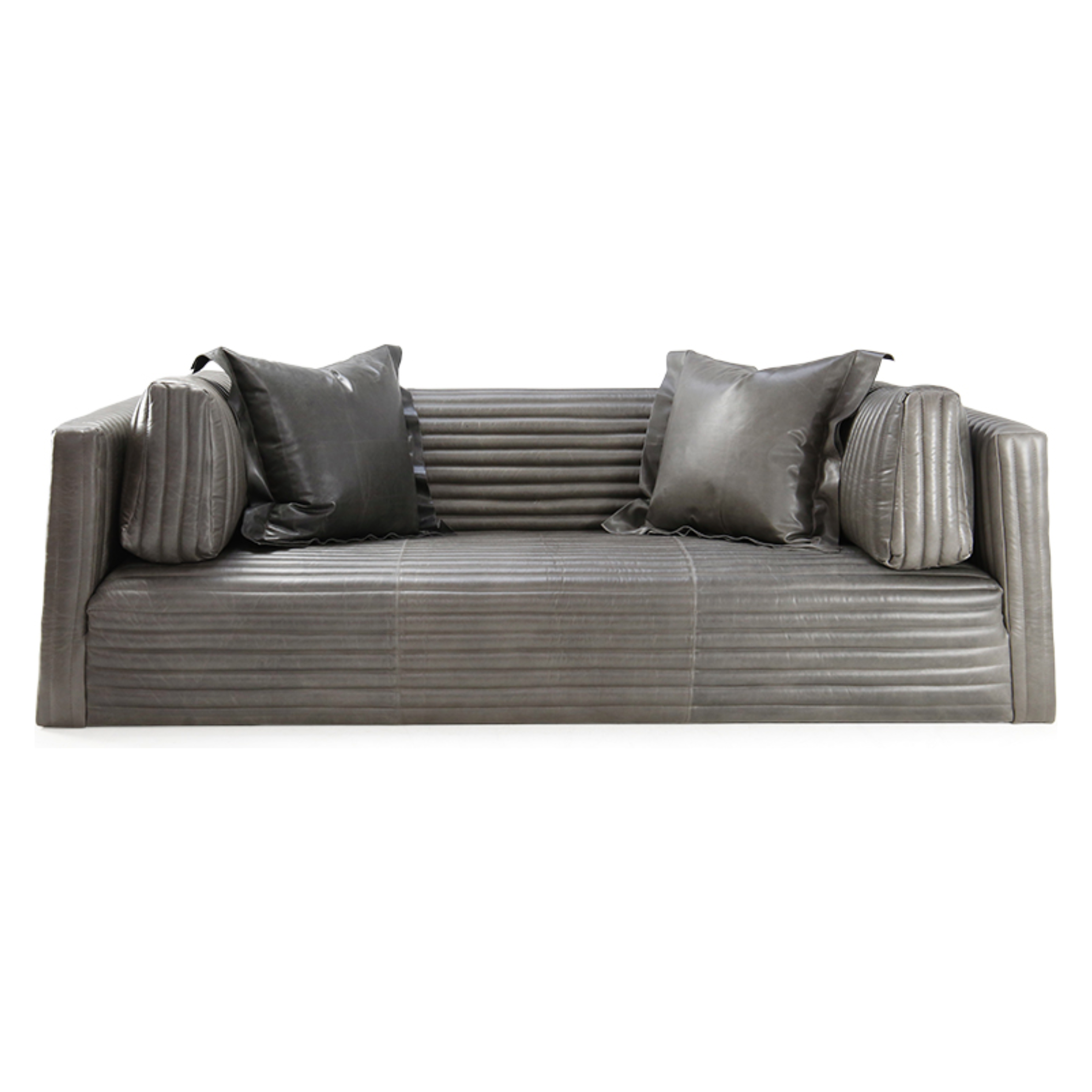 Bench-crafted with a sustainably harvested hardwood frame in our North Carolina atelier, our Clemence Sofa Family comes with the following:  • Foam and Fiber Seat Construction • Tight Seat • Tight Back with Springs • Double Needle • Quilted Detail Only Available in Leather • Upholstered only • Knife Edge Toss • Tapered Arm Pillows • Sits on Glides • Available as a Sectional Without Quilting Only