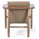 Featuring Arnett Chair by Four Hands at Amethyst Home. Textural cream boucle seating offers a sumptuous sit, with complementary wire-brushed parawood framing forming a slim U shape. Two posterior top-grain leather straps add a stylish finishing touch. Performance fabrics are specially created to withstand spills, stains, high traffic and wear, ensuring long-ter. Amethyst Home provides interior design, new home construction design consulting, vintage area rugs, and lighting in the Miami metro area.