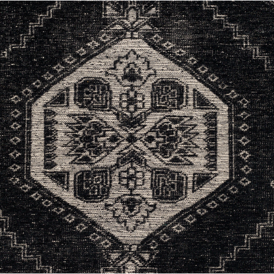 Zahra Black Hand-Knotted Rug