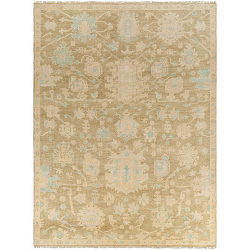Tapis noué à la main Antalya taupe / blush