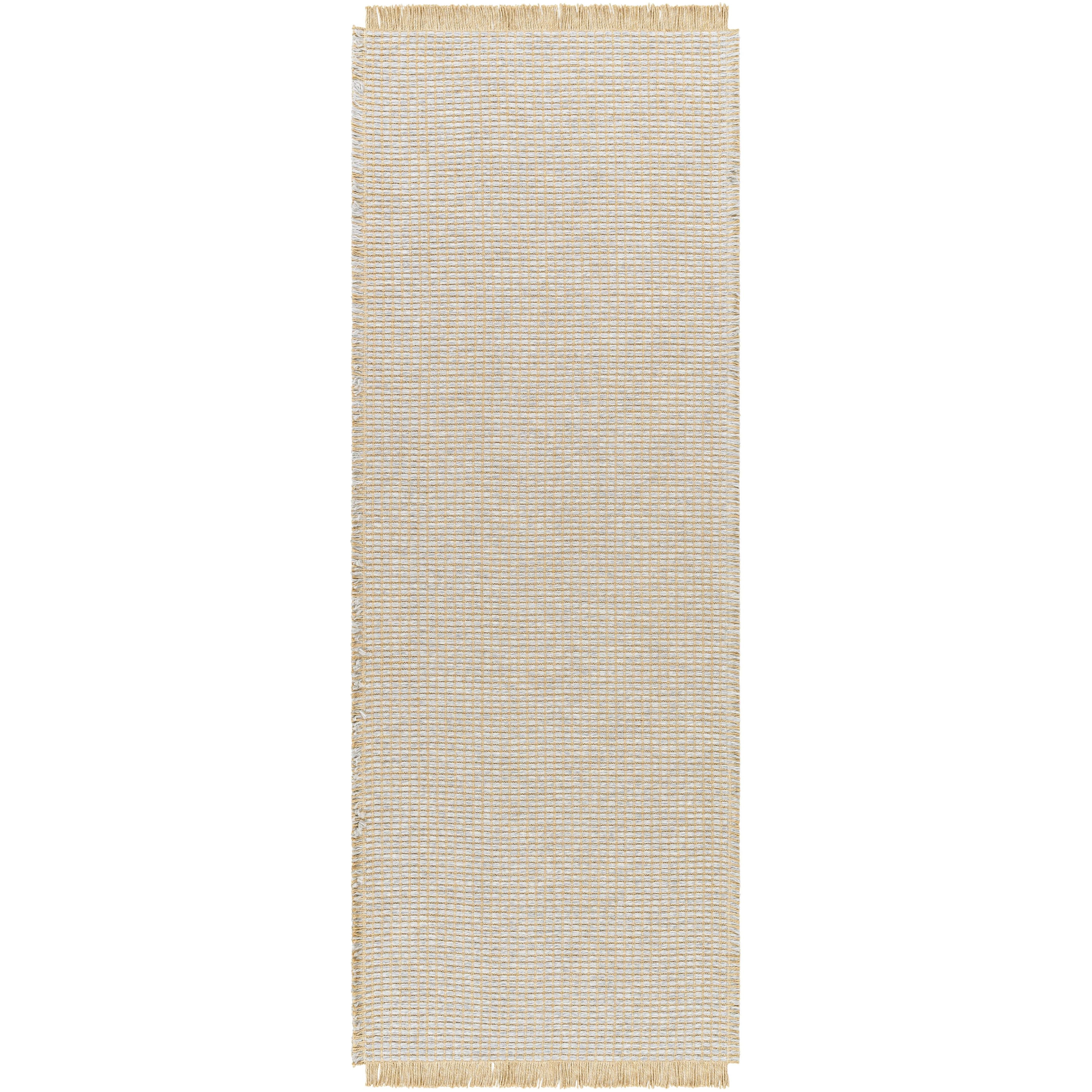 Introducing the Kimi area rug! This stunning and unique piece of art was designed in collaboration between Surya and Becki Owens, two creative minds coming together to create something special. The Kimi rug features a beautiful stitched design, with a textural woven pattern and self tassels that make it a one-of-a-kind addition to any space. Amethyst Home provides interior design, new home construction design consulting, vintage area rugs, and lighting in the Los Angeles metro area.