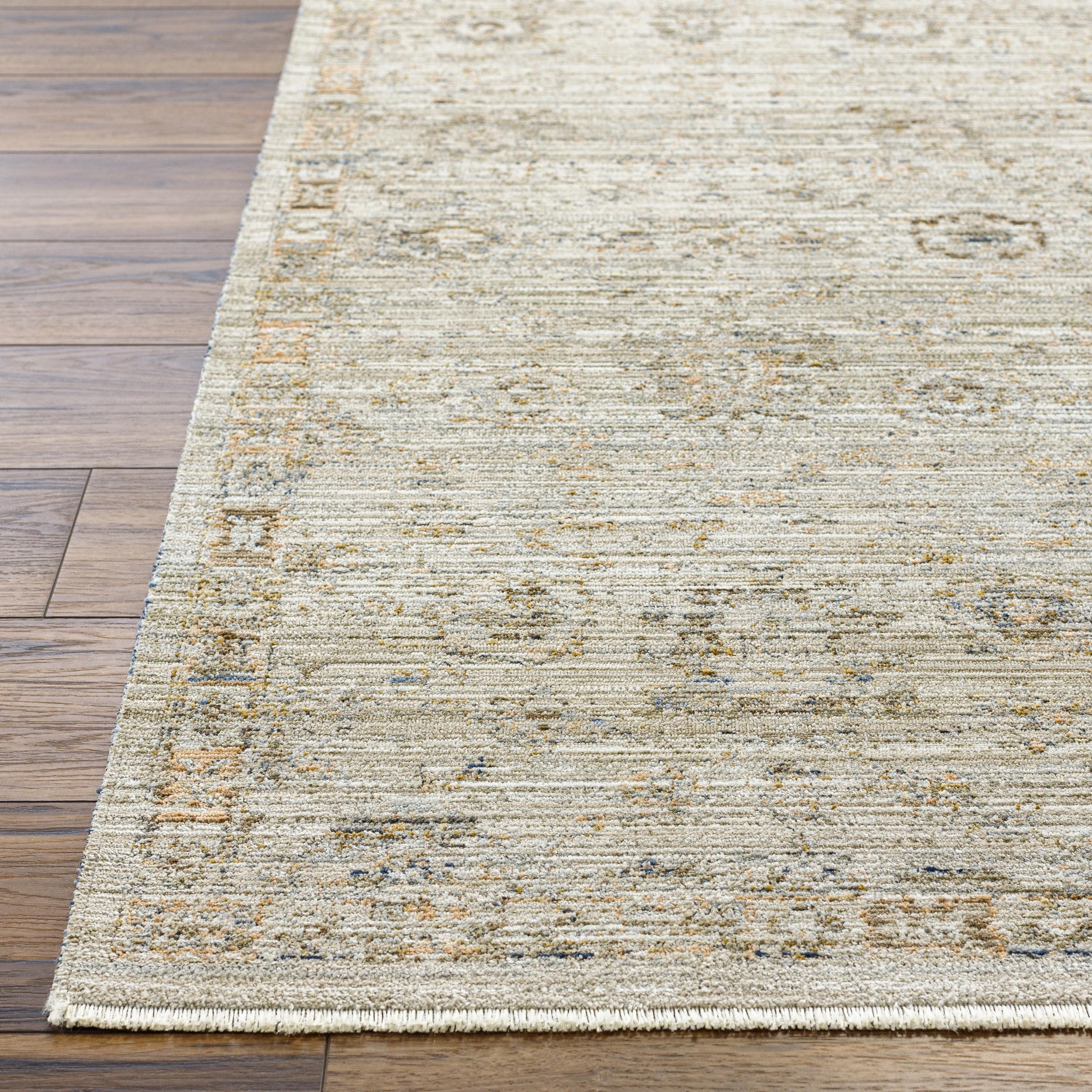 Featuring Becki Owens x Surya Margaret Vintage Gray Rug by Surya at Amethyst Home. Introducing the Margaret area rug, the perfect piece to bring your space to life! This beautiful collaboration between Surya and Becki Owens features a vintage feel that is sure to be a statement piece in any room. Crafted from high-quality polyester, this timeless design featu. Amethyst Home provides interior design, new home construction design consulting, vintage area rugs, and lighting in the Houston metro area.
