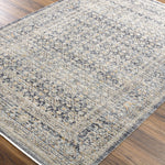 Introducing the Margaret area rug, the perfect combination of timeless style and modern sophistication! This unique rug from our Becki Owens x Surya collaboration features a distressed vintage design that is sure to bring a cozy, inviting atmosphere to any space. Amethyst Home provides interior design, new home construction design consulting, vintage area rugs, and lighting in the Newport Beach metro area.