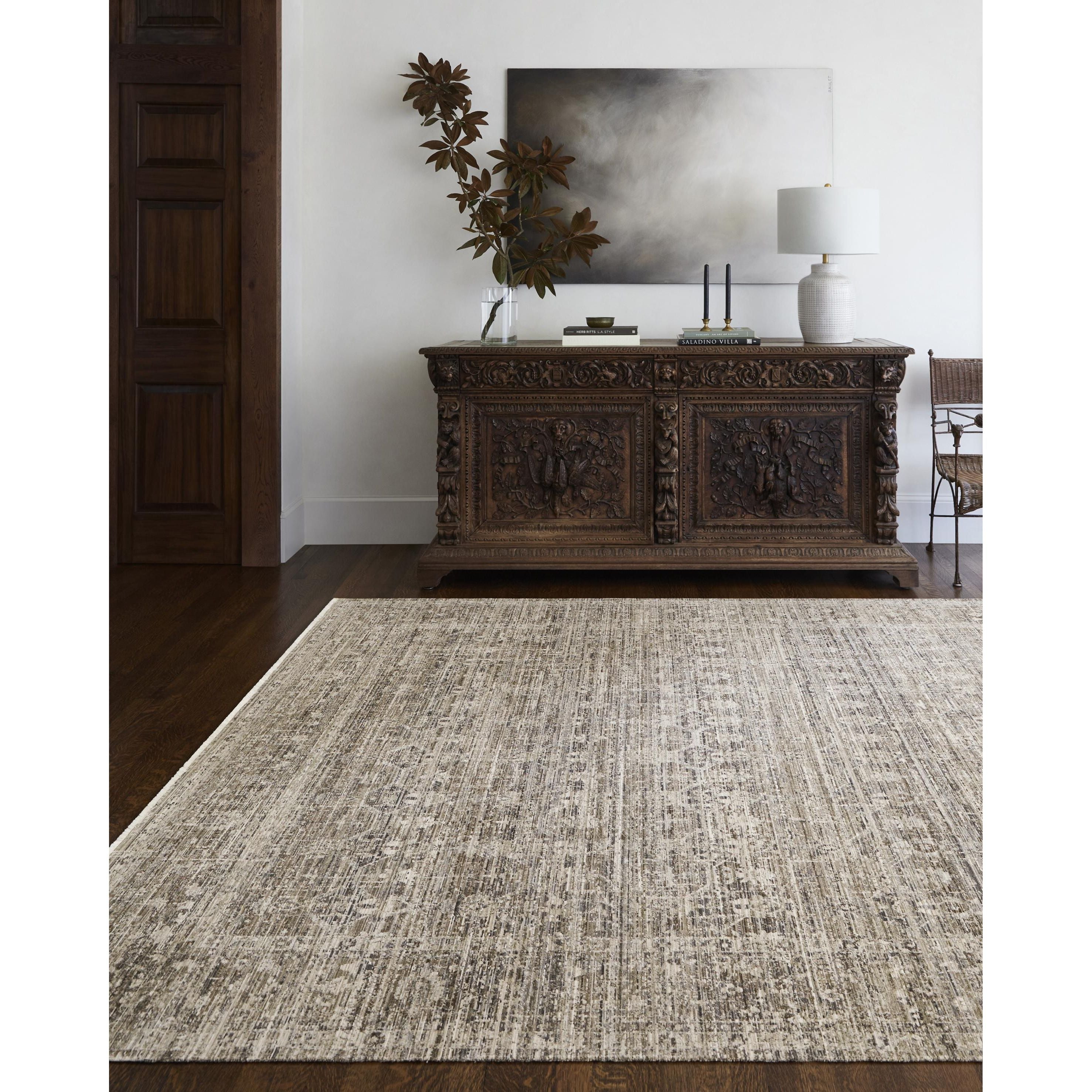 This exquisite Margaret area rug is the perfect addition to any home. The special collaboration piece from Becki Owens x Surya brings together beautiful vintage inspired style and modern craftsmanship. Amethyst Home provides interior design, new home construction design consulting, vintage area rugs, and lighting in the Newport Beach metro area.