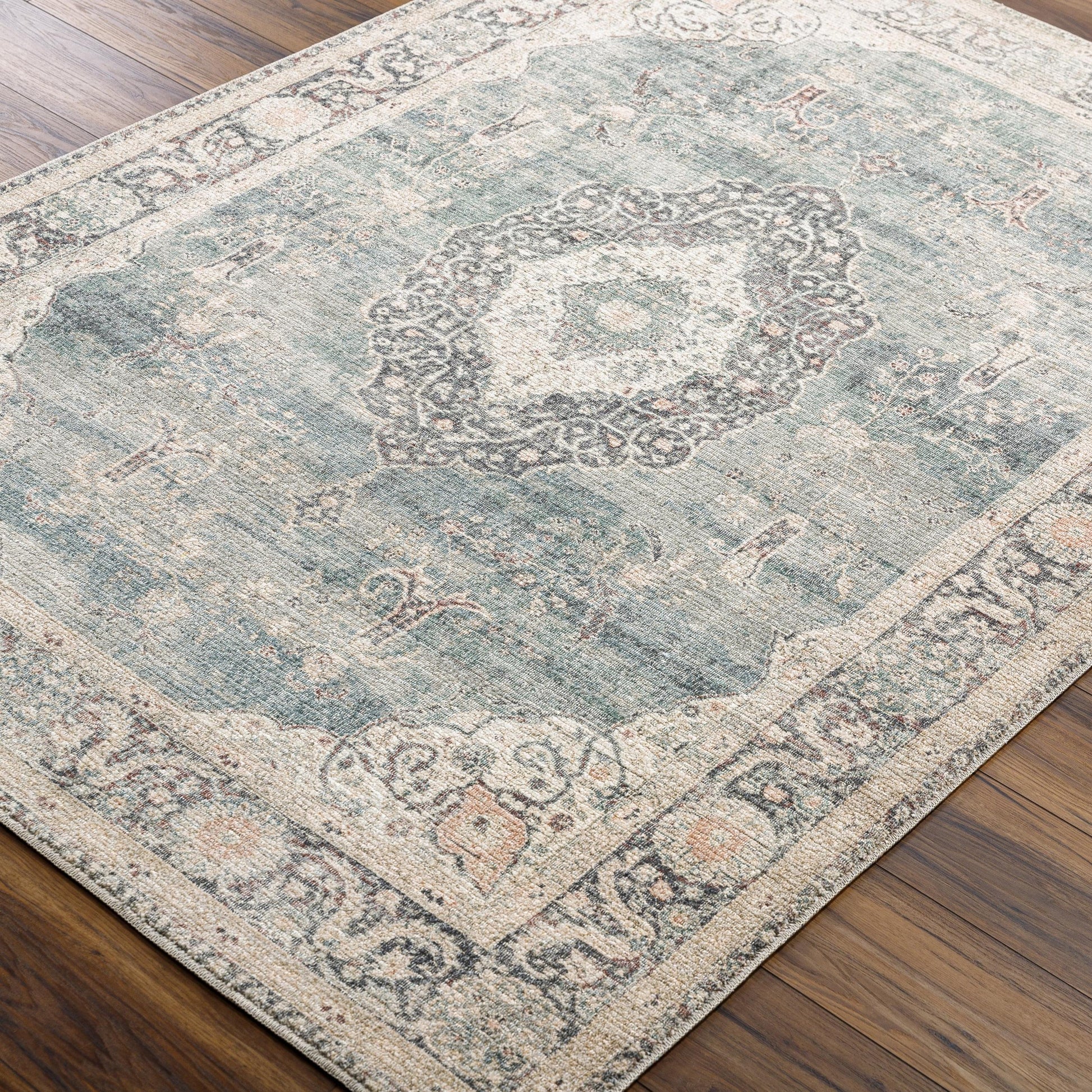 Welcome the Marlene area rug into your home and let it be the center of attention! This traditional style rug, designed as a special collaboration piece between Surya and Becki Owens, is a timeless masterpiece perfect for any room. Amethyst Home provides interior design, new home construction design consulting, vintage area rugs, and lighting in the Des Moines metro area.