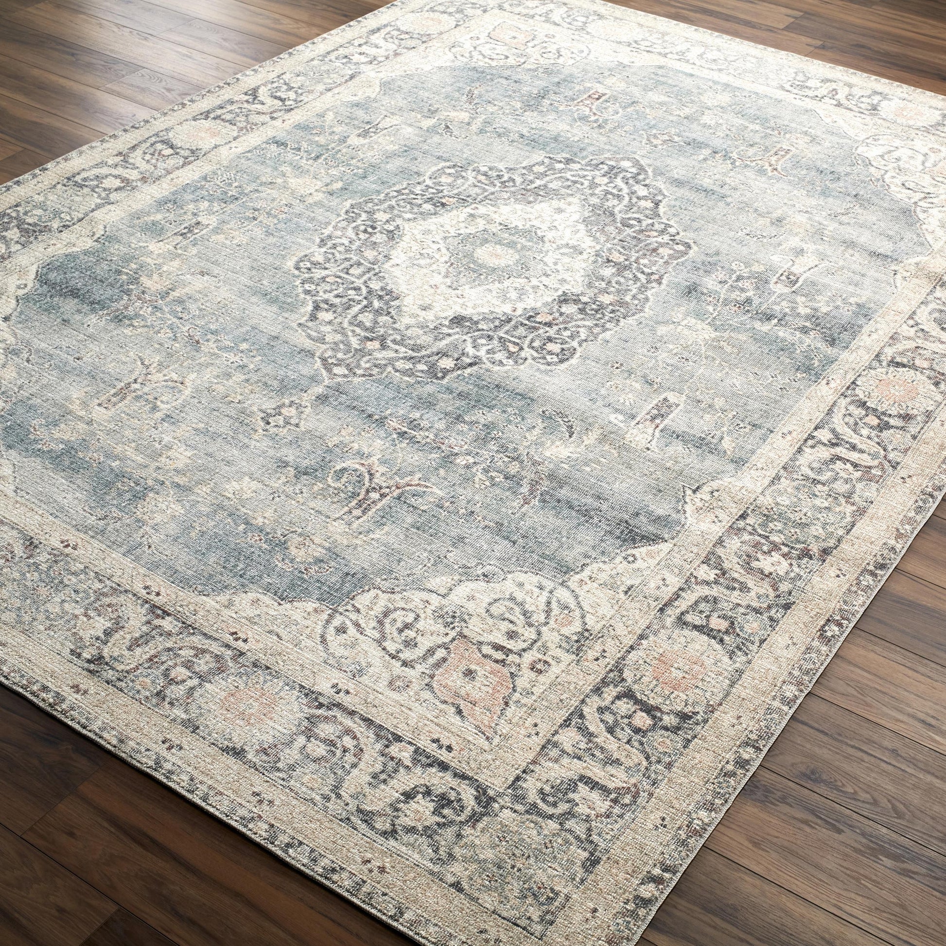 Welcome the Marlene area rug into your home and let it be the center of attention! This traditional style rug, designed as a special collaboration piece between Surya and Becki Owens, is a timeless masterpiece perfect for any room. Amethyst Home provides interior design, new home construction design consulting, vintage area rugs, and lighting in the Laguna Beach metro area.