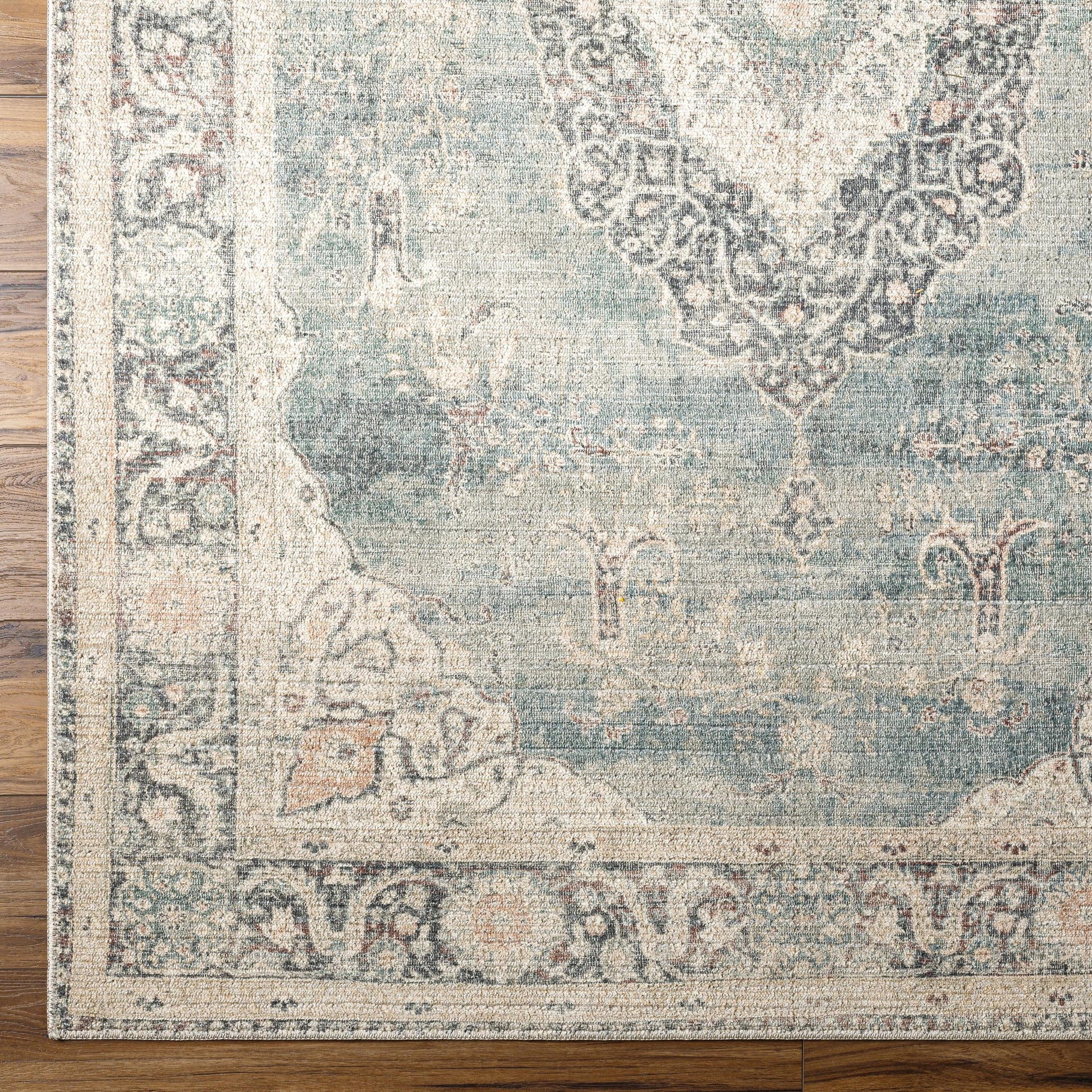 Welcome the Marlene area rug into your home and let it be the center of attention! This traditional style rug, designed as a special collaboration piece between Surya and Becki Owens, is a timeless masterpiece perfect for any room. Amethyst Home provides interior design, new home construction design consulting, vintage area rugs, and lighting in the San Diego metro area.