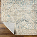 Introducing the Marlene area rug, a stunning rug from our Becki Owens x Surya Collaboration. This exquisite piece is sure to add a touch of elegance to any room. Featuring a unique diamond pattern, the rug is made of polyester and features a teal shade of blue, making it a timeless and eye-catching addition to any space. Amethyst Home provides interior design, new home construction design consulting, vintage area rugs, and lighting in the Miami metro area.