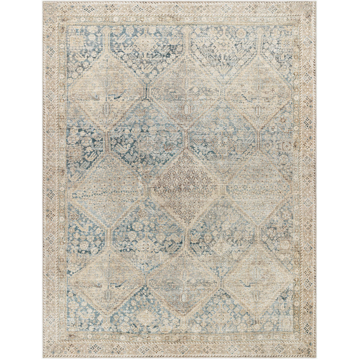 Tapis bleu clair Becki Owens x Surya Marlene