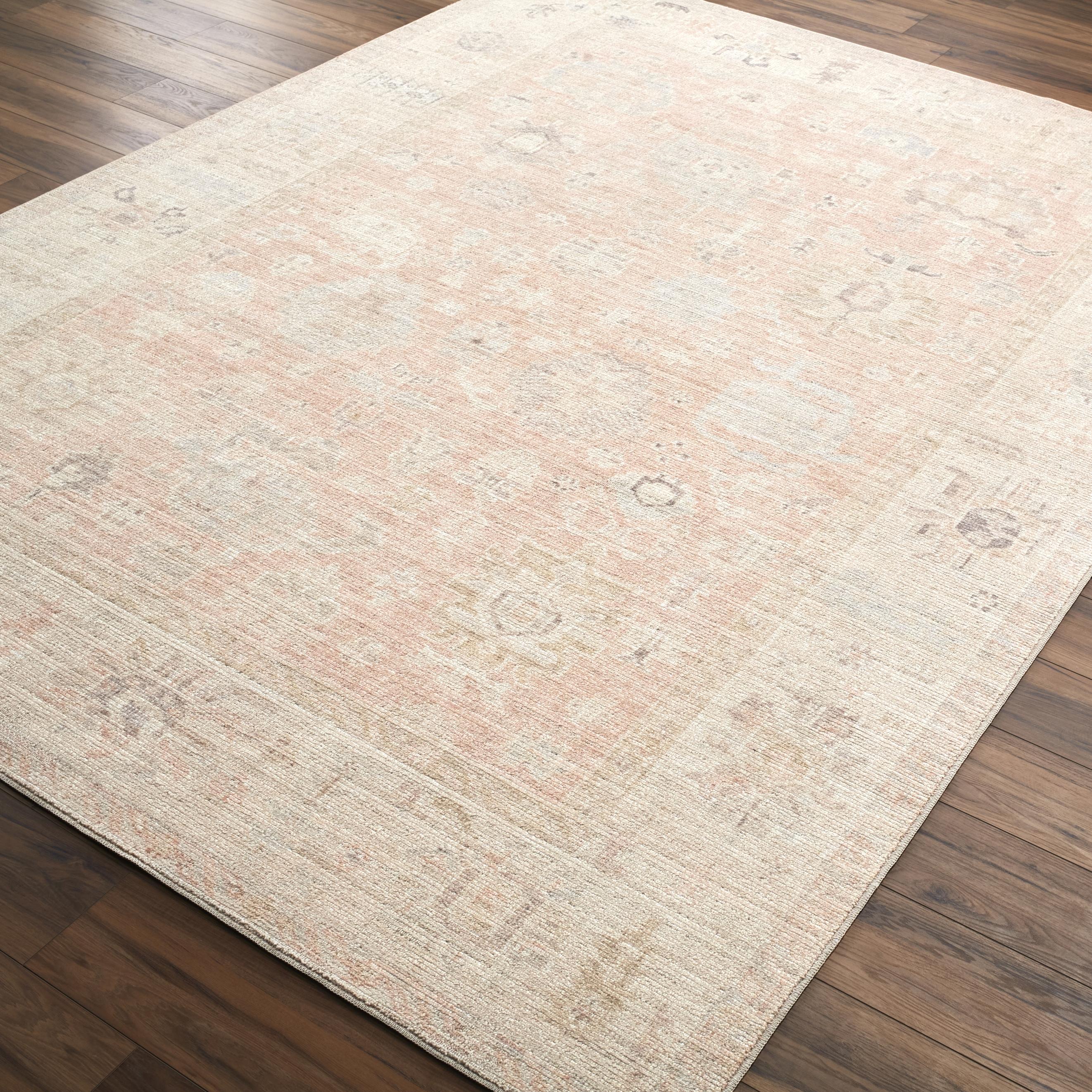 Featuring Becki Owens x Surya Marlene Vintage Pink Rug by Surya at Amethyst Home. Introducing the Marlene area rug, a breathtaking piece of art designed as a special collaboration between Surya and Becki Owens. This stunning rug is a beautiful way to add style to any space. It features a vintage-inspired design which is sure to bring a touch of sophisticati. Amethyst Home provides interior design, new home construction design consulting, vintage area rugs, and lighting in the San Diego metro area.