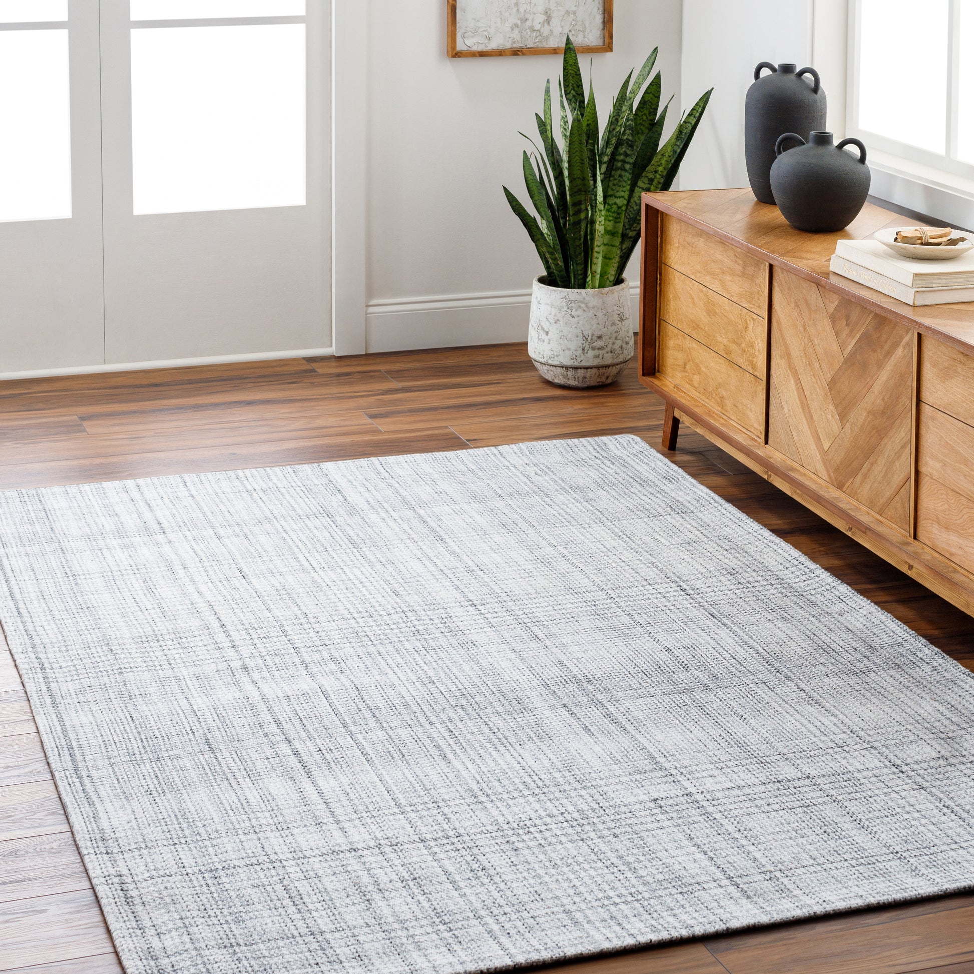 100% Recycled PET Yarn Amethyst Home provides interior design, new home construction design consulting, vintage area rugs, and lighting in the Austin metro area.