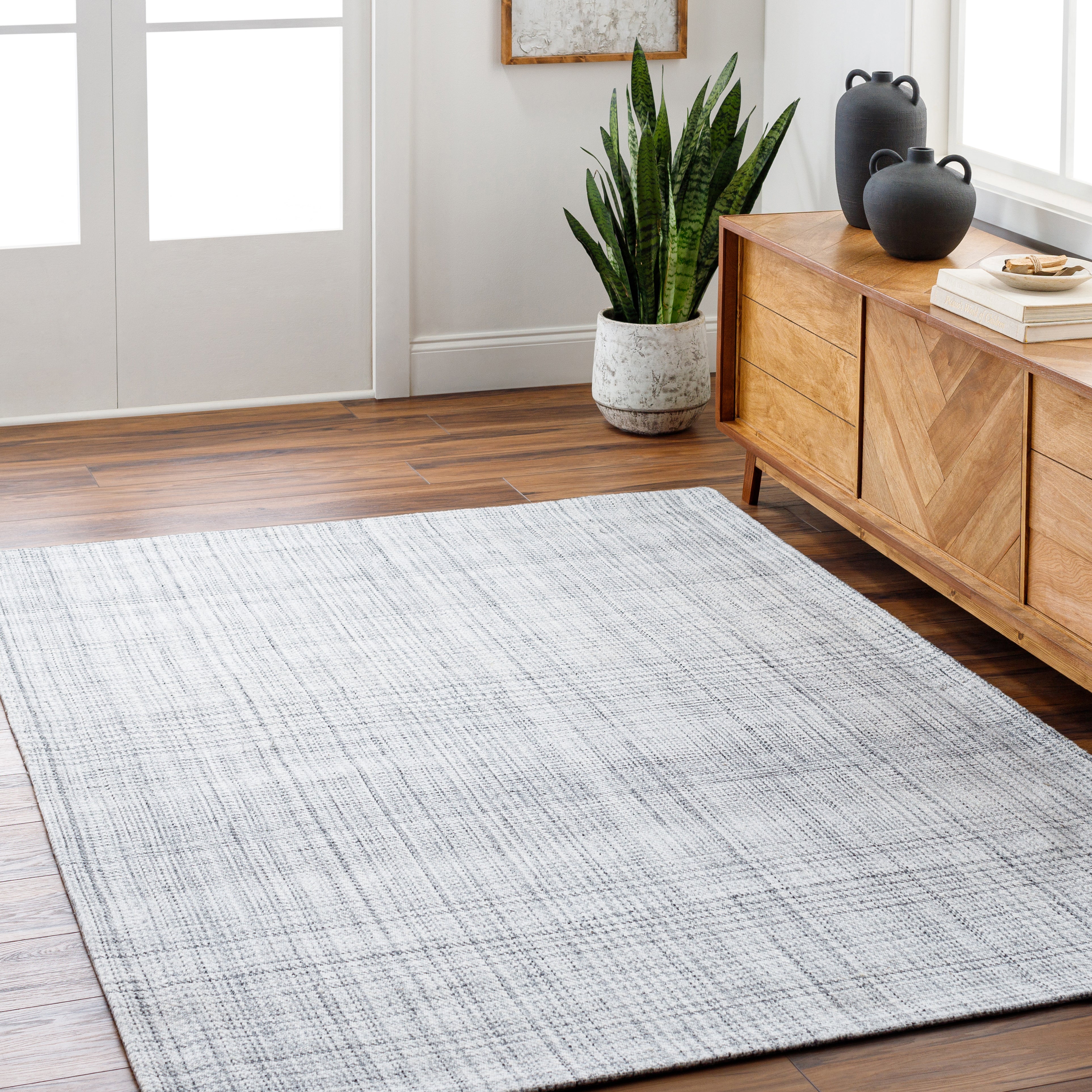 100% Recycled PET Yarn Amethyst Home provides interior design, new home construction design consulting, vintage area rugs, and lighting in the Austin metro area.