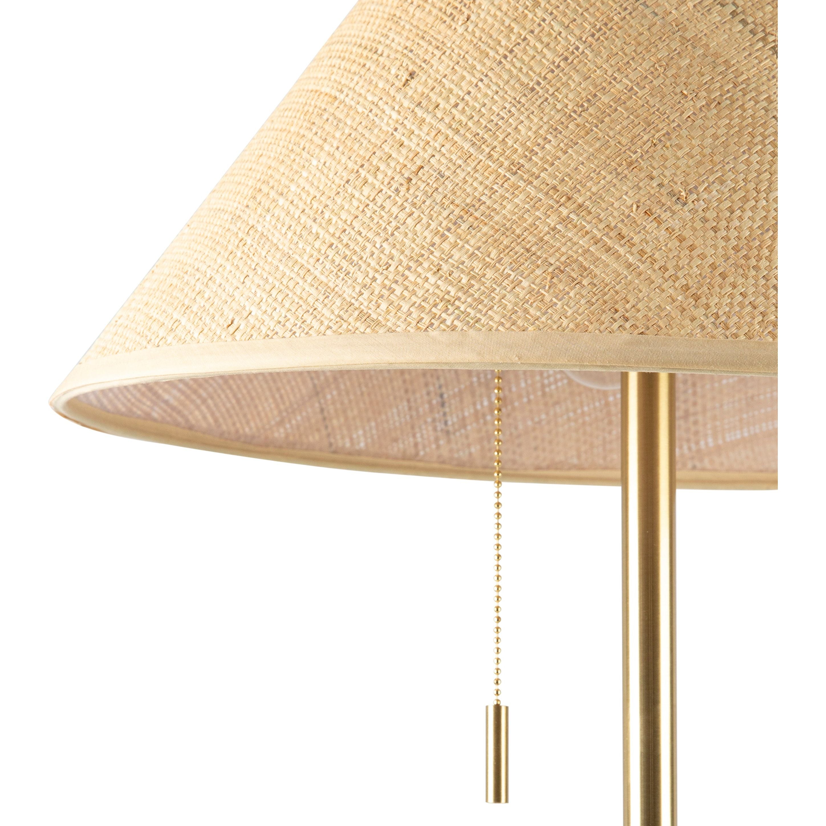 Featuring Lacona Floor Lamp by Surya at Amethyst Home. Charming gold lamp and paper shade -- function meets beauty.
Overall Dimensions: 66"H x 18"W x 18"DCord Length: 6'Switch Type: 3-WayNumber of bulbs: 1E-26/60 WUL CUL CertifiedLCO-001. Amethyst Home provides interior design, new home construction design consulting, vintage area rugs, and lighting in the Scottsdale metro area.