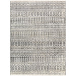 Add an elegant touch to any space with this hand-knotted Nobility Charcoal Rug. Its blend of wool and viscose is ultra soft and smooth, while its timeless ornate motif with modern lines create an exquisite, timeless piece. Enjoy its high-low characteristics and luxurious feel to add a touch of sophistication to your home that fits any lifestyle. Amethyst Home provides interior design, new construction, custom furniture, and area rugs in the Dallas metro area.