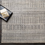 Add an elegant touch to any space with this hand-knotted Nobility Charcoal Rug. Its blend of wool and viscose is ultra soft and smooth, while its timeless ornate motif with modern lines create an exquisite, timeless piece. Enjoy its high-low characteristics and luxurious feel to add a touch of sophistication to your home that fits any lifestyle. Amethyst Home provides interior design, new construction, custom furniture, and area rugs in the Park City metro area.
