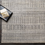 Add an elegant touch to any space with this hand-knotted Nobility Charcoal Rug. Its blend of wool and viscose is ultra soft and smooth, while its timeless ornate motif with modern lines create an exquisite, timeless piece. Enjoy its high-low characteristics and luxurious feel to add a touch of sophistication to your home that fits any lifestyle. Amethyst Home provides interior design, new construction, custom furniture, and area rugs in the Park City metro area.