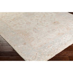 Featuring Normandy Natural / Ocean Hand-Knotted Rug by Surya at Amethyst Home. The Normandy Collection showcases traditional inspired designs that exemplify timeless styles of elegance, comfort, and sophistication. With their hand knotted construction, these rugs provide a durability that can not be found in other handmade constructions, and boasts th.  Amethyst Home provides interior design, new home construction design consulting, vintage area rugs, and lighting in the Salt Lake City metro area.