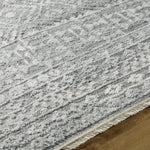 Featuring Pompei Pewter / Silver Hand-Knotted Rug by Surya at Amethyst Home. Add a touch of rustic elegance to your home with the Pompei Pewter / Silver hand-knotted rug. With their hand knotted construction, these washable rugs provide a durability that can not be found in other handmade constructions, and boasts the ability to be thoroughly cleaned as it c. Amethyst Home provides interior design, new home construction design consulting, vintage area rugs, and lighting in the Monterey metro area.