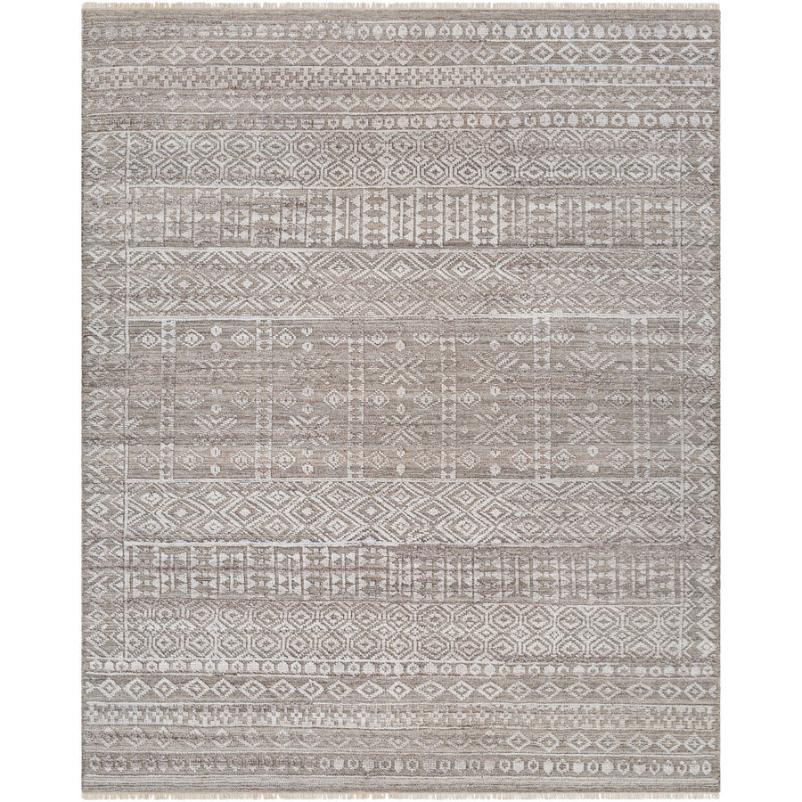 Tapis noué à la main Pompei Rouille/Argent