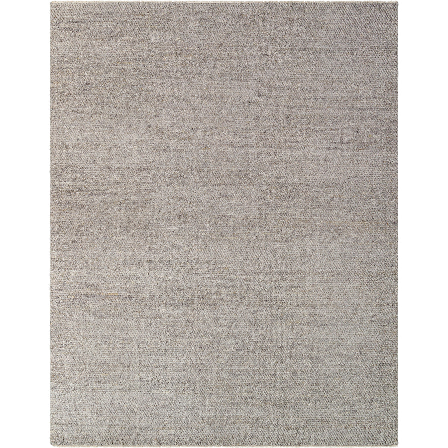 Tapis noué à la main Wabi gris/noir