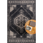 Featuring Zahra Black Hand-Knotted Rug by Surya at Amethyst Home. A true gem in a hard to find color -- this jet black hand-knotted rug is a designer's treasure.  Vacuum regularly and clean with soap & water.
Hand KnottedWoolZHA-2303. Amethyst Home provides interior design, new construction, custom furniture, and area rugs in the Omaha metro area.