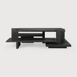 Featuring Teak Abstract Coffee Table by Ethnicraft at Amethyst Home. Inspired by the Dutch architectural movement de Stijl, the Teak Abstract Coffee Table is not only centered around style but also purpose. With its contemporary black finish discover new proportions and interest from every angle.
 
Dimensions: 55.5"w x 33.5"d x 16.5"hWeight: 66 lbs
Material: 100% Solid TeakFinish: Varnished
For. Amethyst Home provides interior design services, furniture, rugs, and lighting in the Tampa metro area.
