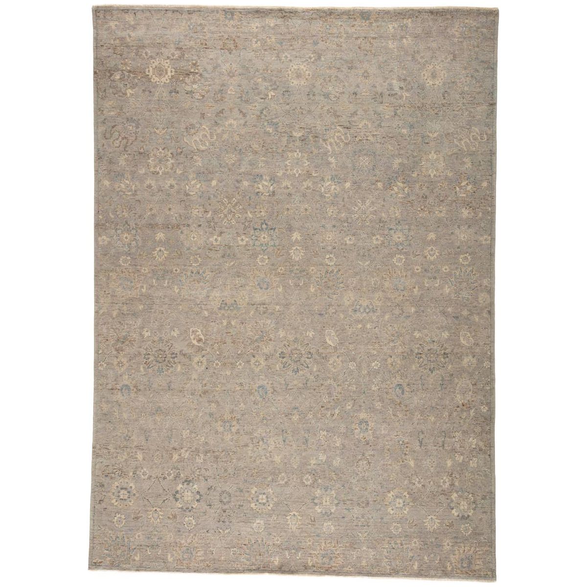 The Tierzah Pembe Area Rug by Jaipur Living, or TRZ02, boasts a Persian knot construction and tonal gray, beige, and brown palette that grounds any space. This artisan-made rug features fringe trimmed details for a touch of global charm. This is perfect for your living room, bedroom, or other medium traffic area. 