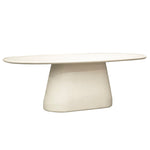 Featuring Turell Dining Table by Dovetail at Amethyst Home. Sleek and modern, we love how the curves of the Turell Dining Table welcome you to grab a seat. We can picture enjoying both casual and formal dinners alike at this beautifully structured dining table.
 Material: Lightweight ConcreteFinish: Ivory FinishWidth: 91 inDepth: 39 inHeight: 30 inVolume: 61.8 cu ftWeight: 319 lbs. Amethyst Home provides interior design services, furniture, rugs, and lighting in the Omaha metro area.