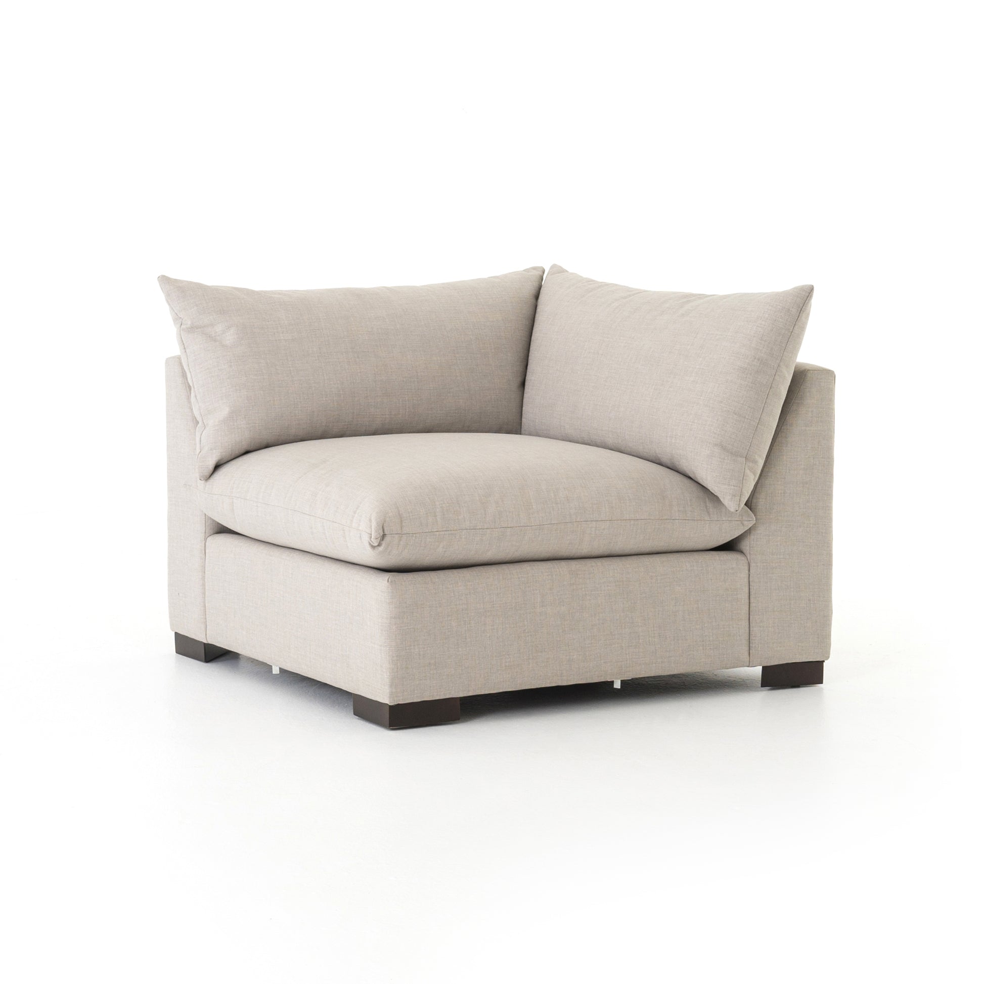 We love the durability in the Westwood Bennett Moon Sectional Pieces. This is the ultimate low-and-deep lounger, perfect for curling up to read your favorite book in. Amethyst Home provides interior design, new home construction design consulting, vintage area rugs, and lighting in the Boston metro area.