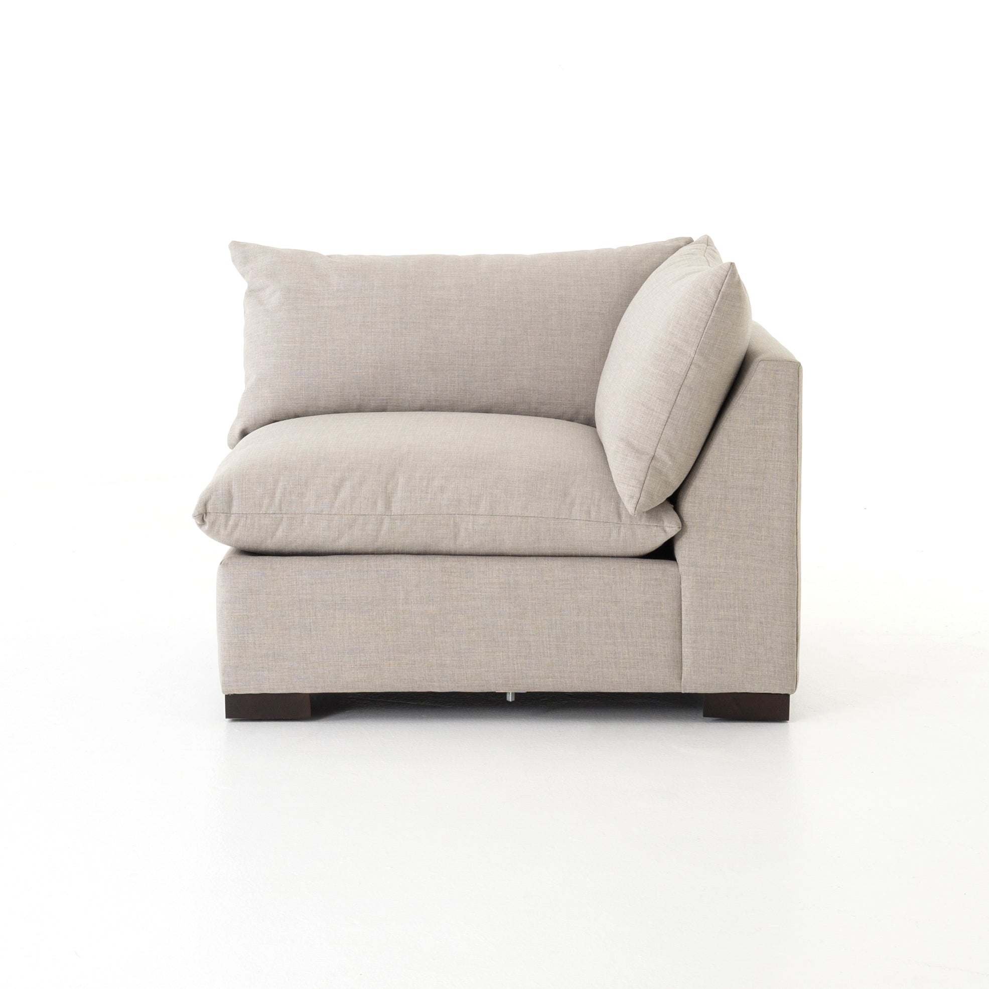 We love the durability in the Westwood Bennett Moon Sectional Pieces. This is the ultimate low-and-deep lounger, perfect for curling up to read your favorite book in. Amethyst Home provides interior design, new home construction design consulting, vintage area rugs, and lighting in the Portland metro area.