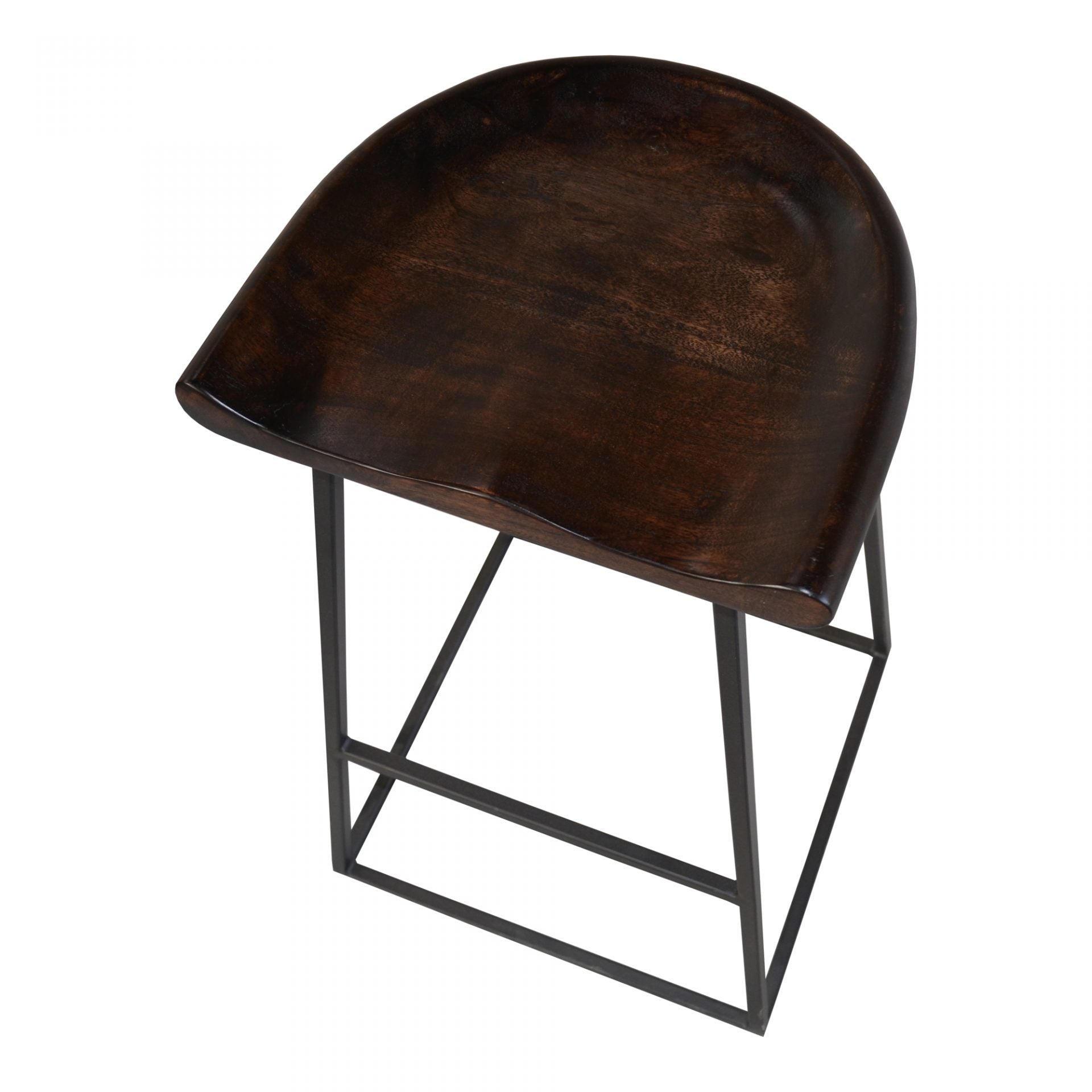 We love the acacia wood matched with the steel base of this Jackman Counter Stool. It brings an industrial vibe to any space.   Size: 16.5"w x 16"d x 25.5"h