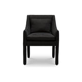 Elevate your dining space with this Jill Dining Chair by Verellen. Bench-crafted with a sustainably harvested hardwood frame in our North Carolina atelier, this chair comes standard with:  loose seat configuration double needle stitch detail loose notch bottom style kidney pillow exposed wood leg